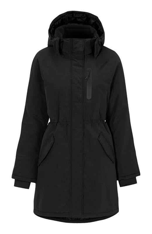 Cellbes Varmfodrad parkas med tejpade sömmar Svart