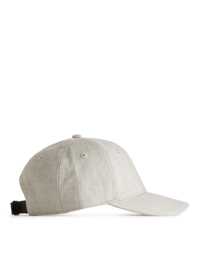 Linen Blend Cap - Beige