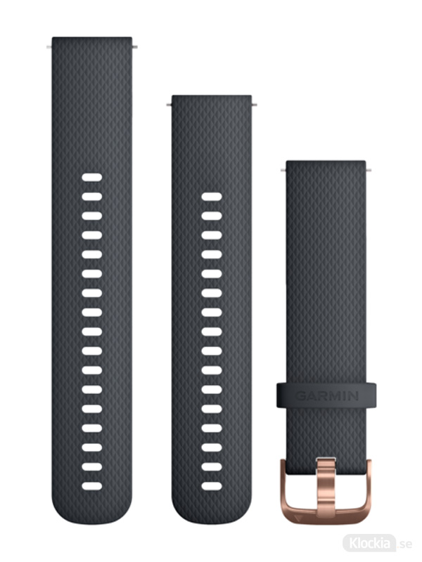 Garmin 20mm Blått/guldfärgat silikonarmband