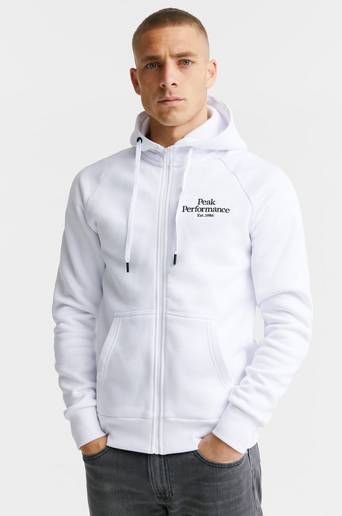 Peak Performance Hoodie M Original Zip Hood Vit