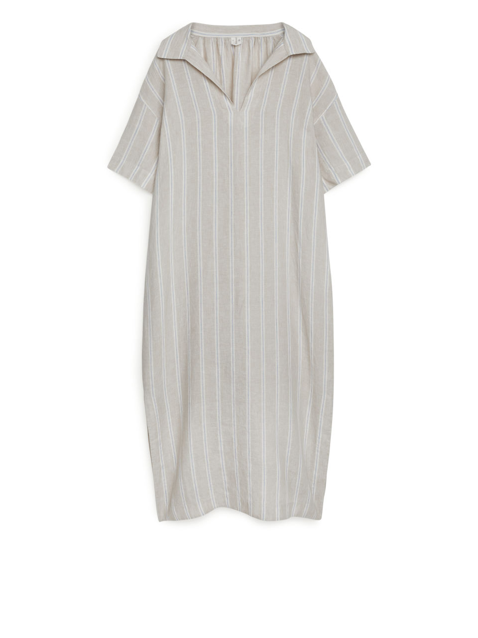 Relaxed Linen Dress - Brown