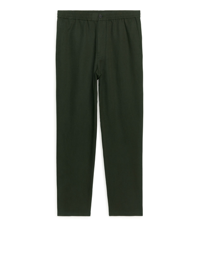 Cotton Linen Trousers - Green