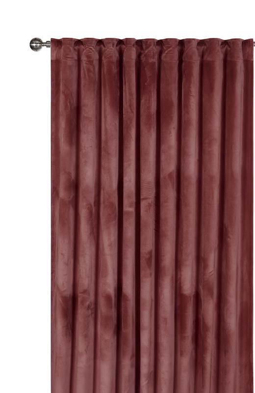 Cellbes Gardinlängd sammet 2-Pack Plommon