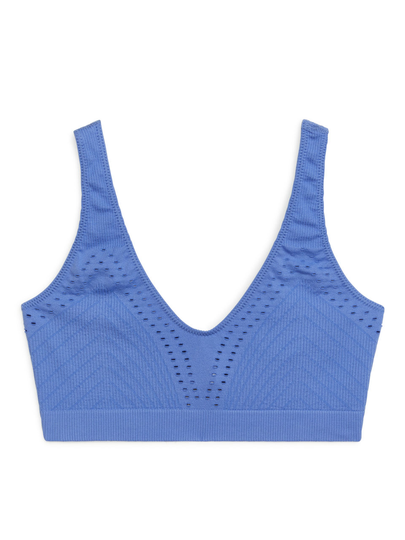 Seamless Bikini Top - Blue