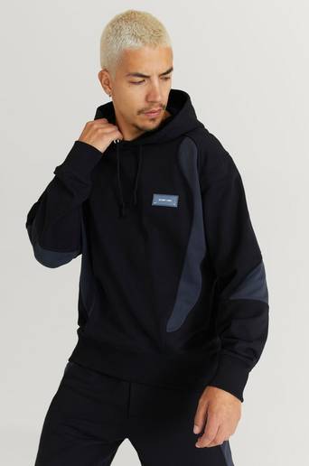 Helmut Lang Hoodie Panel Hoodie Svart