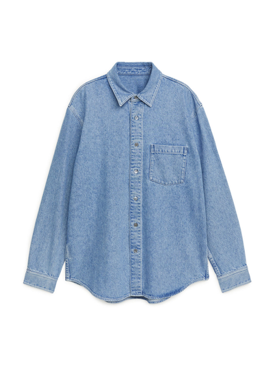 Relaxed Denim Shirt - Blue