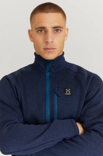 Haglöfs Stickad Tröja Risberg 1/2 Zip Men Blå