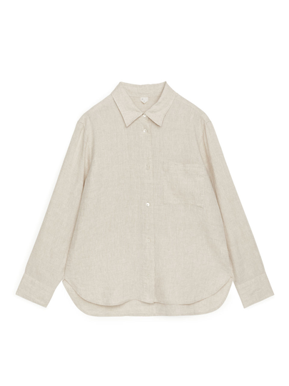Lightweight Linen Shirt - Beige