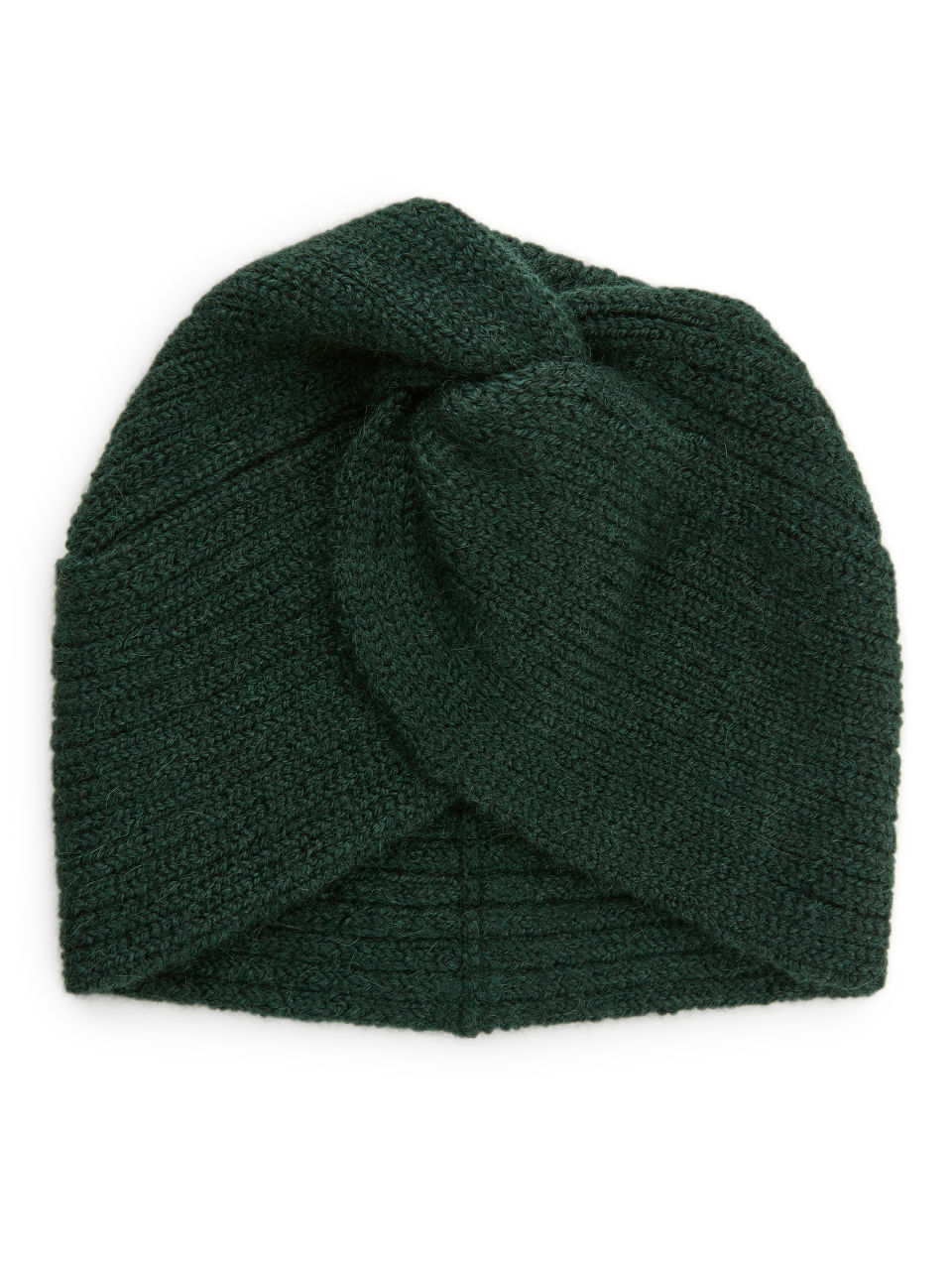 Alpaca Twisted Beanie - Green