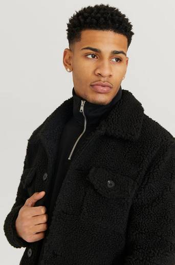 Studio Total Jacka Trucker Jacket Pile Svart