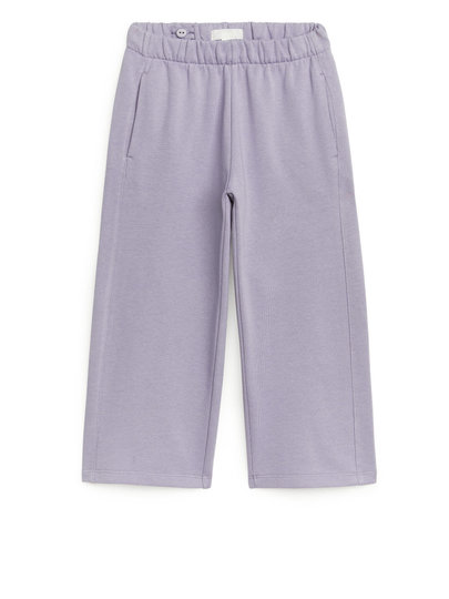Straight-Cut Sweatpants - Purple