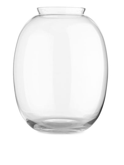 Delicate Glass Vase 25 cm - White