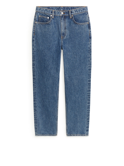 REGULAR CROPPED Non-Stretch Jeans - Blue