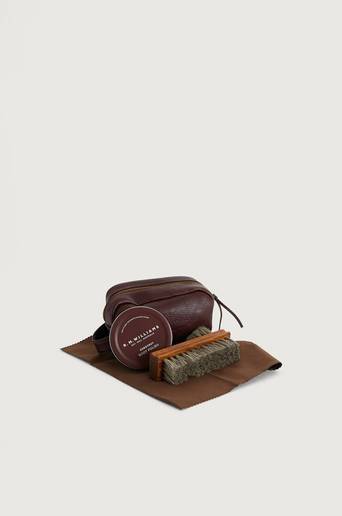 RM Williams Skovård Mini Travel Care Kit Chestnut Multi