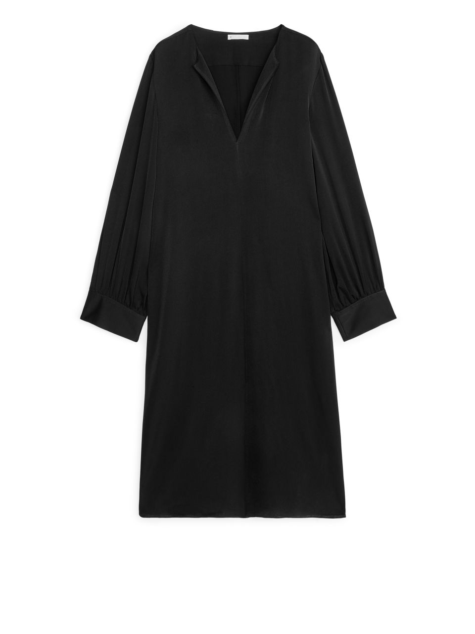 Short Long-Sleeved Dress - Black