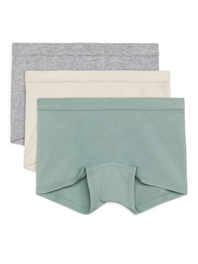 Cotton Jersey Boxer Briefs - Turquoise