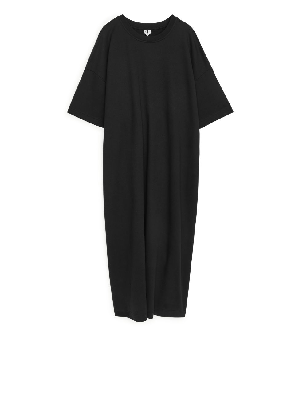Drawstring-Detail T-Shirt Dress - Black