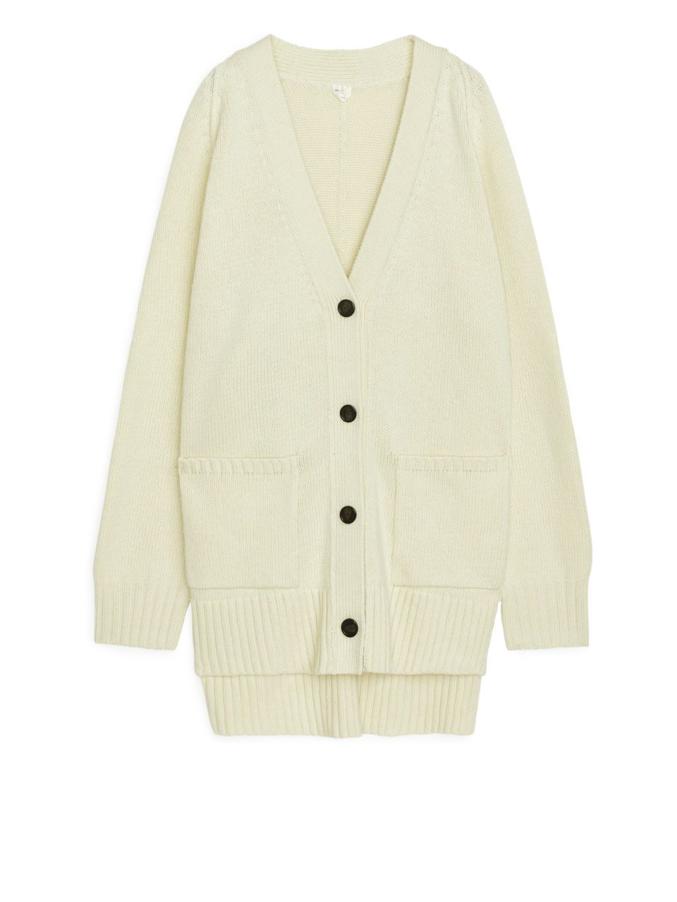 Oversized Wool Cardigan - Yellow