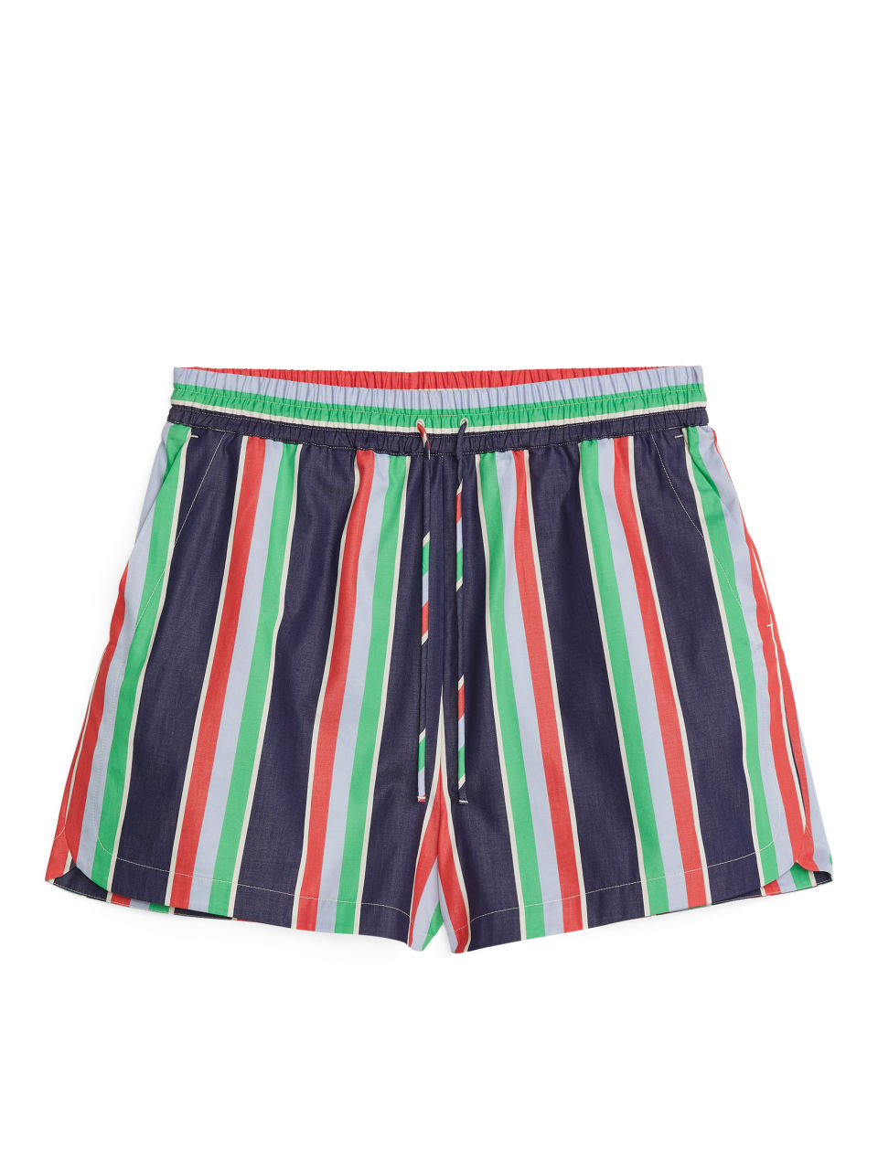 Cotton Poplin Shorts - Blue