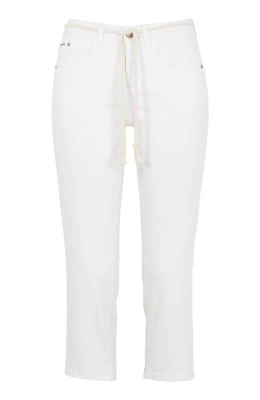 Cream Ankeljeans Vava Vit