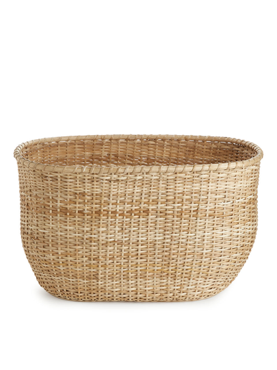 Large Rattan Basket - Beige