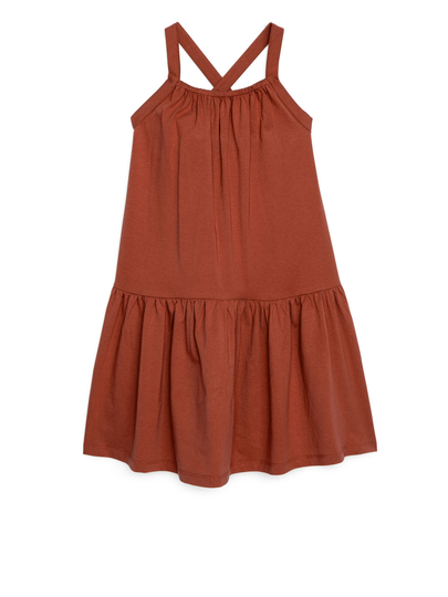 Jersey Strap Dress - Orange