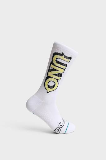 Stance Strumpor Uno X Cartoon Vit