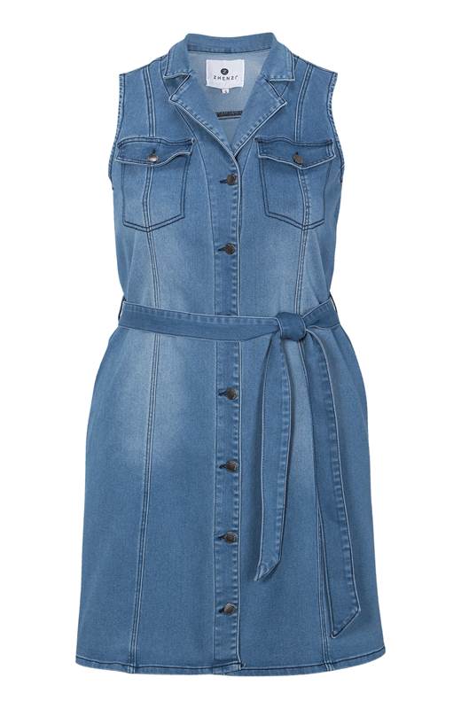 Zhenzi Jeansklänning Uruk Blå denim