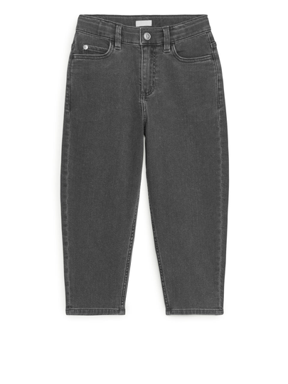 Tapered Stretch Jeans - Grey