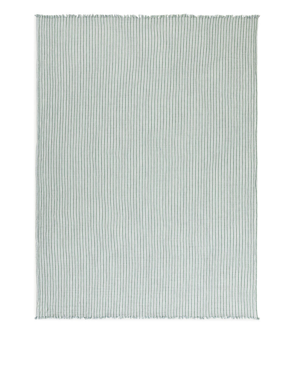Woven Cotton Blanket - Green