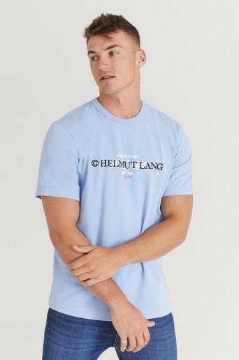 Helmut Lang T-Shirt Layer Logo SS.Layer Lila