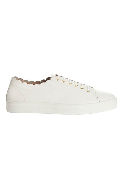 Dasia Sneakers i skinn Starlily Sweet Lace Vit
