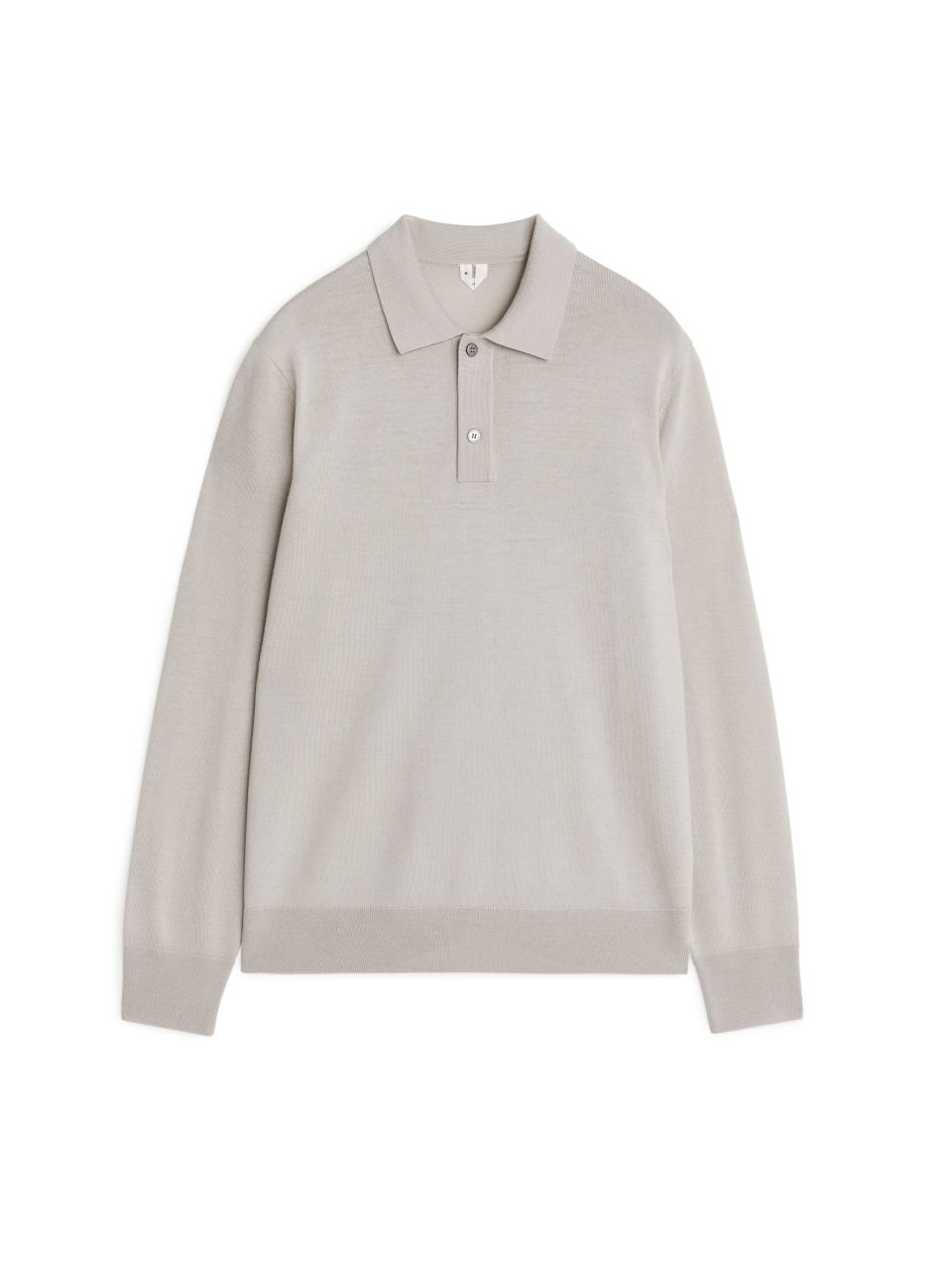 Merino Polo Jumper - Beige