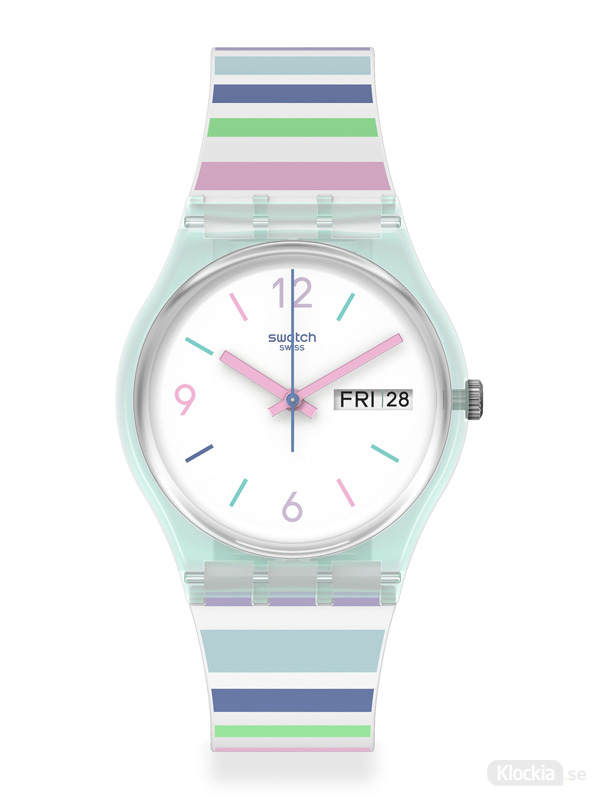 SWATCH Pastel Zebra GL702 Damklocka