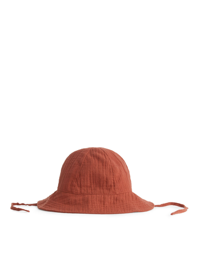 Cotton Muslin Sunhat - Orange