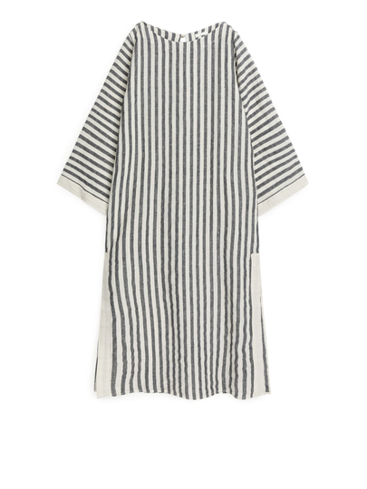 Long Linen Dress - Beige