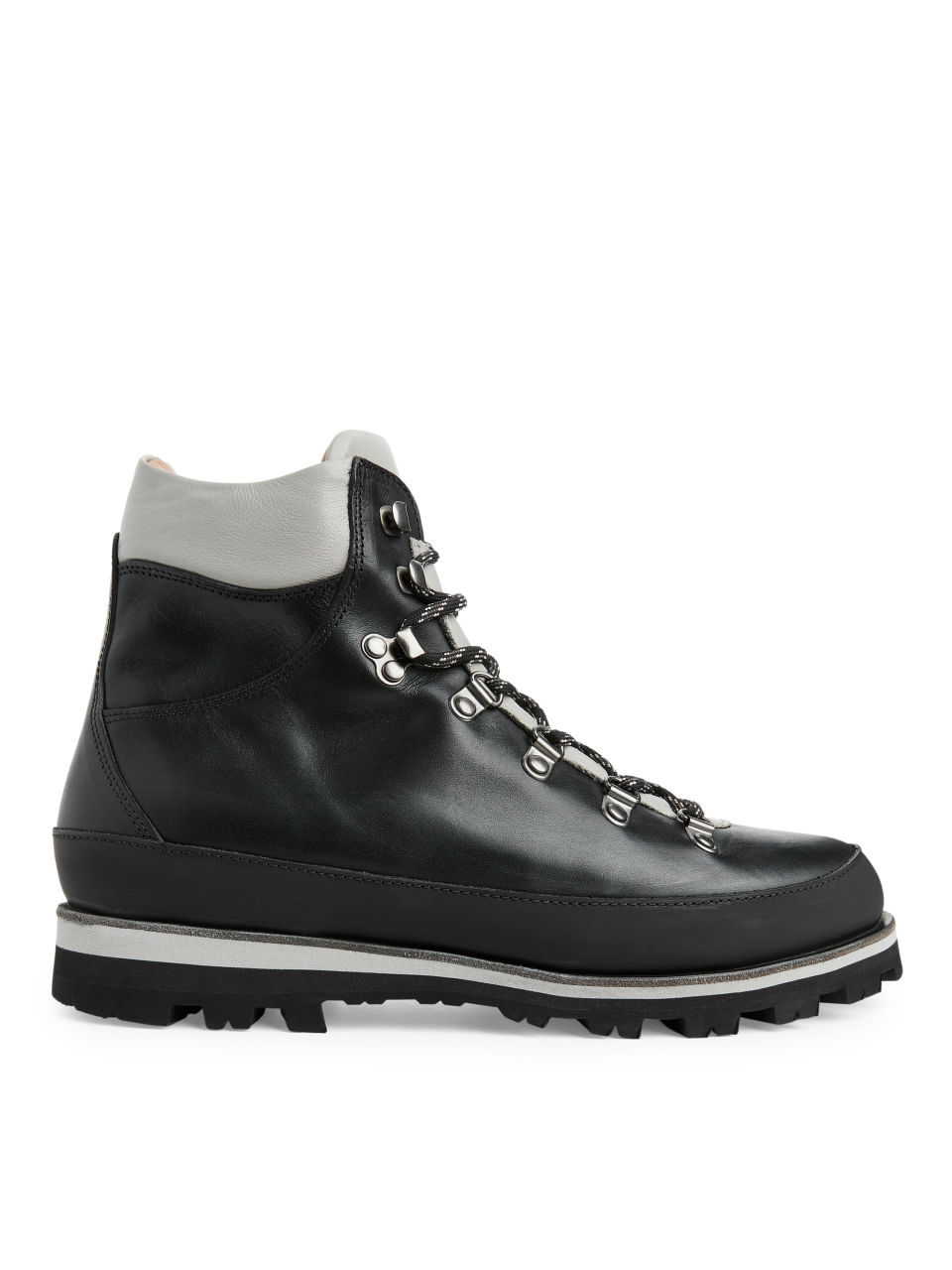Leather Hiking Boots - Black