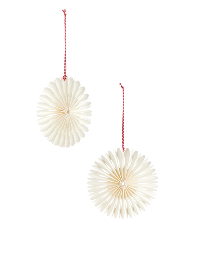 Paper Ornaments 10.5 cm - White