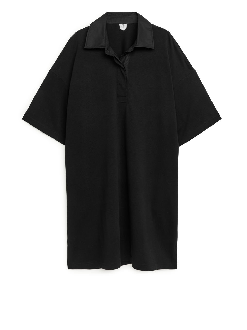 Oversized Rugby Dress - Black