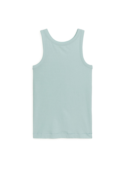 Ribbed Tank Top - Turquoise