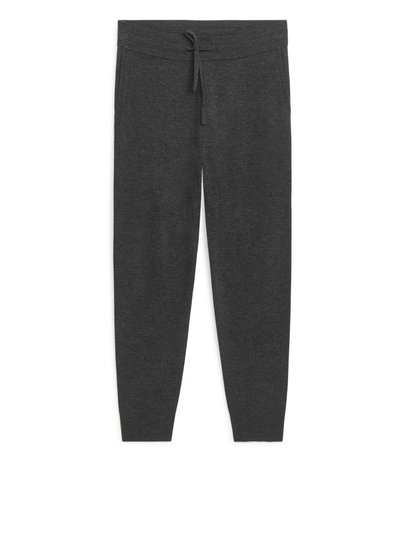 Knitted Merino Joggers - Grey