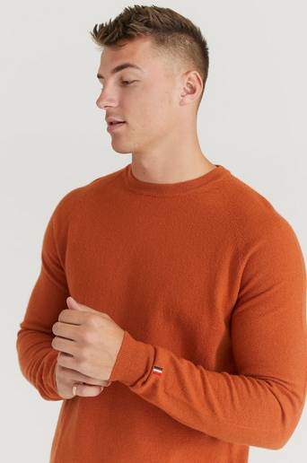 Les Deux Stickad Tröja Ethan Wool Knit Brun