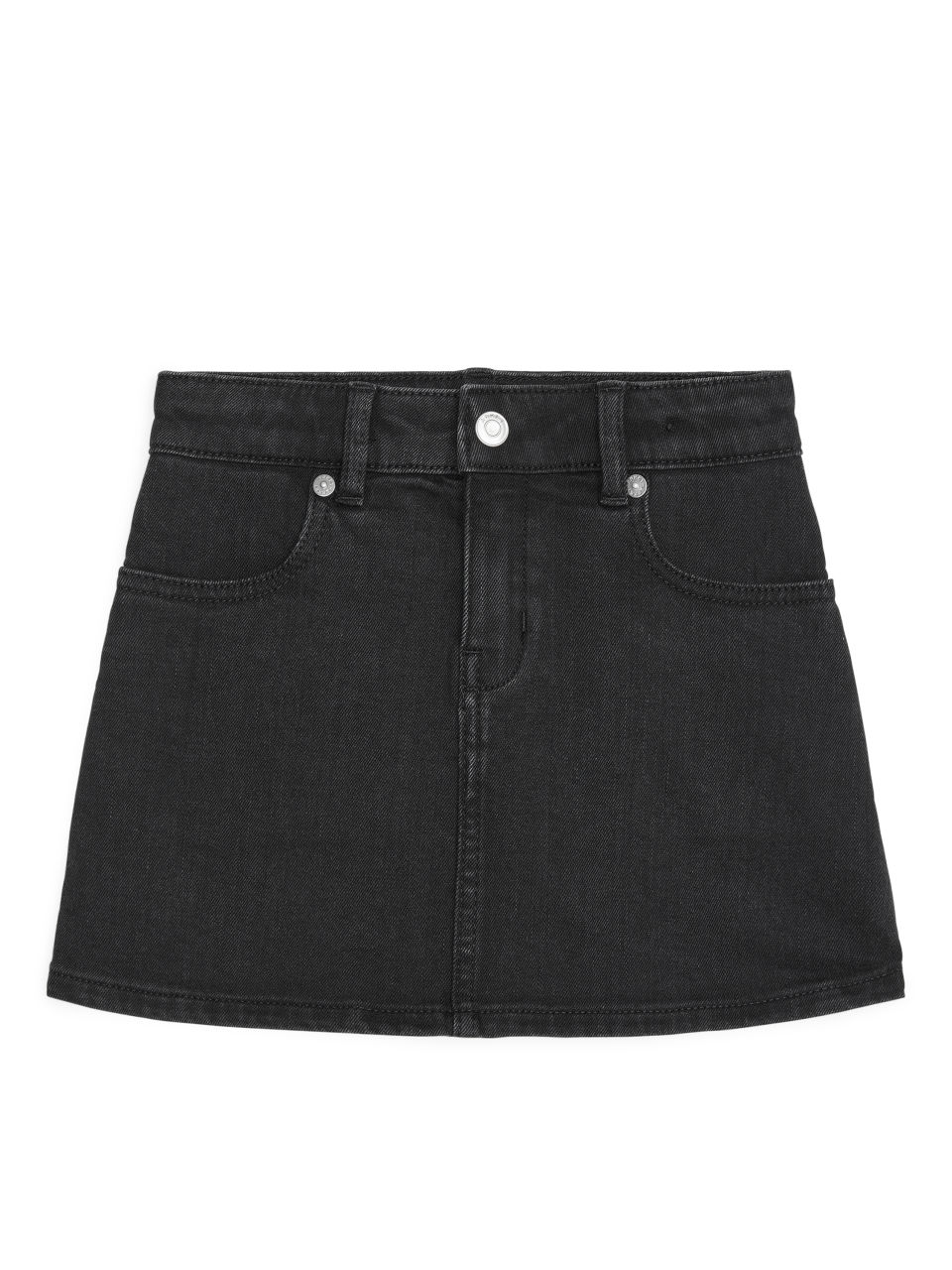 Stretch Twill Skirt - Black
