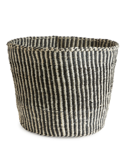 Afroart Handwoven Storage Basket - Black