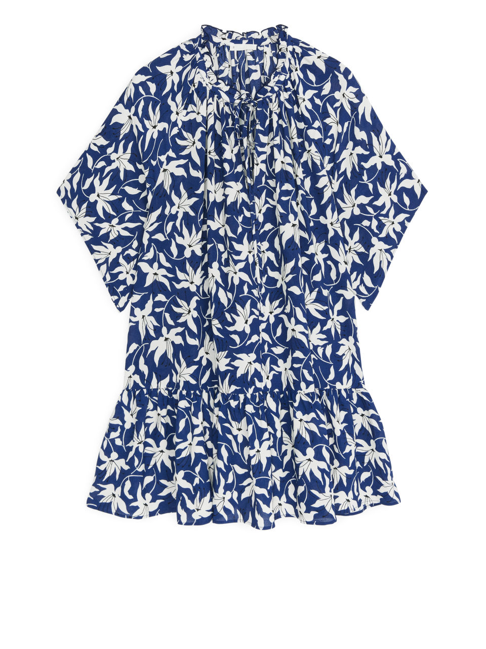 Floral Crêpe Blouse - Blue