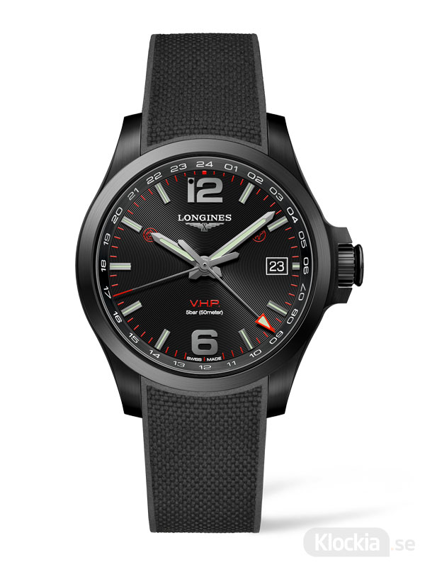 Herrklocka LONGINES Conquest V.H.P. GMT 41mm L3.718.2.56.9