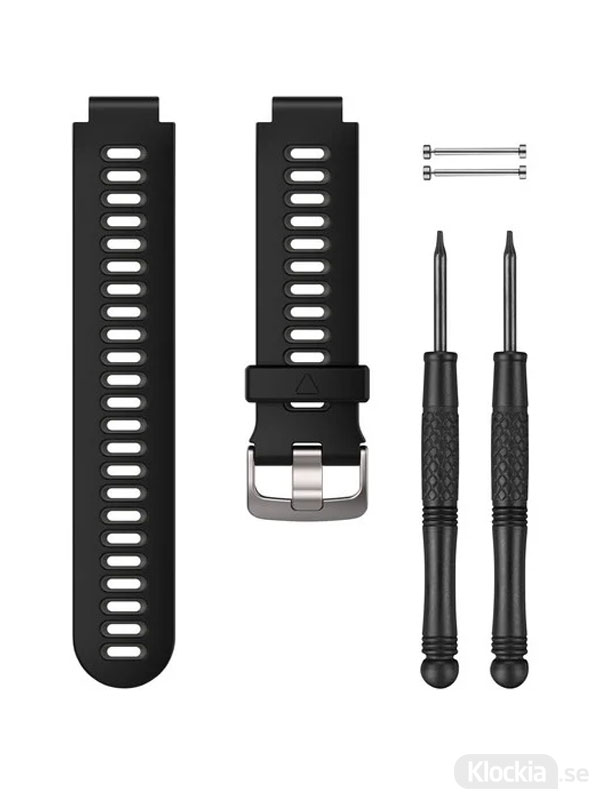 Garmin Forerunner 735XT Silikonarmband Svart/Grå