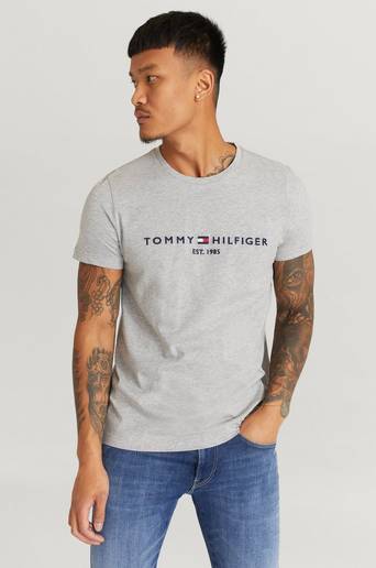 Tommy Hilfiger T-Shirt Tommy Logo Tee Grå
