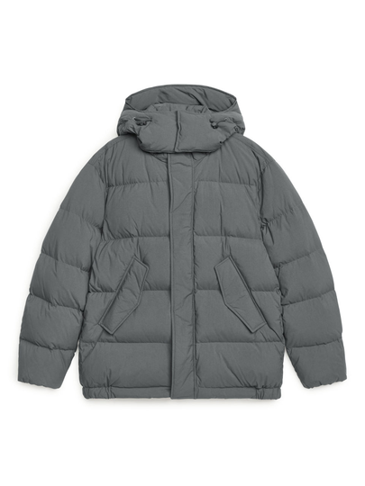 2021 Boxy Down Puffer Jacket - Grey