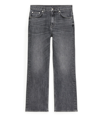 FLARED CROPPED STRETCH Jeans - Black